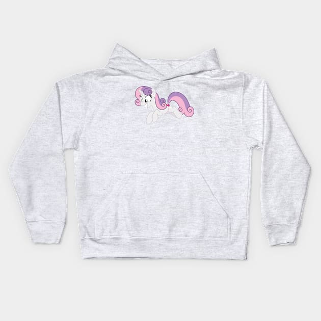 Grown Up Sweetie Belle Kids Hoodie by CloudyGlow